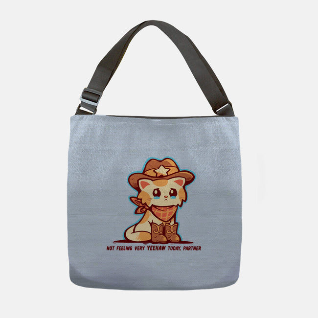 Not Feeling Very Yeehaw-None-Adjustable Tote-Bag-TechraNova