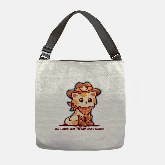 Not Feeling Very Yeehaw-None-Adjustable Tote-Bag-TechraNova