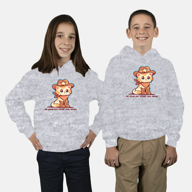 Not Feeling Very Yeehaw-Youth-Pullover-Sweatshirt-TechraNova