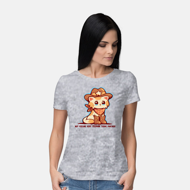Not Feeling Very Yeehaw-Womens-Basic-Tee-TechraNova