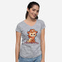 Not Feeling Very Yeehaw-Womens-V-Neck-Tee-TechraNova