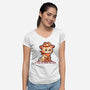 Not Feeling Very Yeehaw-Womens-V-Neck-Tee-TechraNova