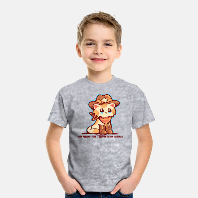 Not Feeling Very Yeehaw-Youth-Basic-Tee-TechraNova