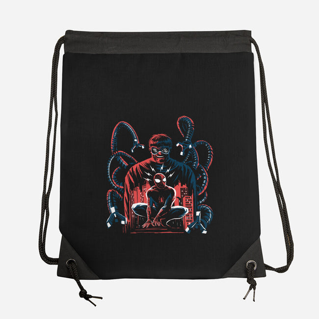 The Shadow Of The Octopus-None-Drawstring-Bag-zascanauta