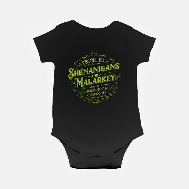 Prone To Shenanigans And Malarkey-Baby-Basic-Onesie-kg07