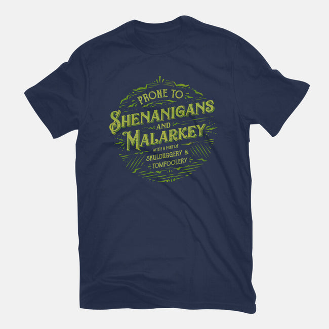 Prone To Shenanigans And Malarkey-Mens-Basic-Tee-kg07