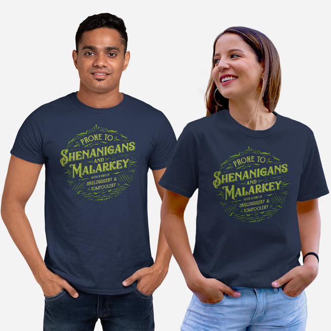 Prone To Shenanigans And Malarkey-Unisex-Basic-Tee-kg07