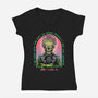 Socially Ack Ack Ackward-Womens-V-Neck-Tee-glitchygorilla