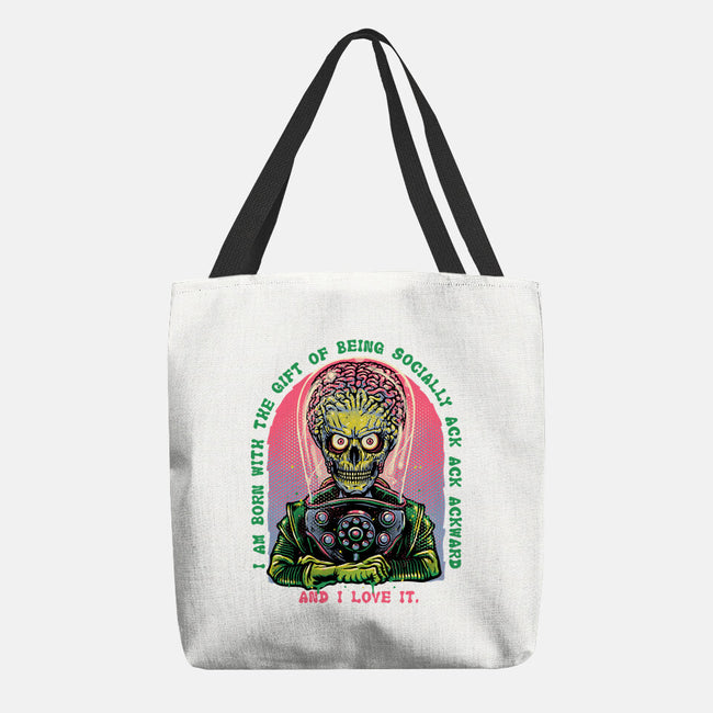 Socially Ack Ack Ackward-None-Basic Tote-Bag-glitchygorilla