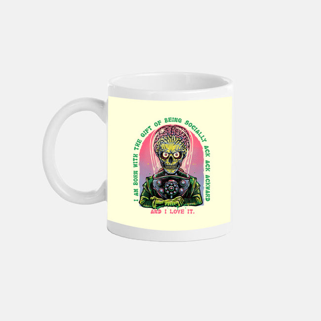 Socially Ack Ack Ackward-None-Mug-Drinkware-glitchygorilla