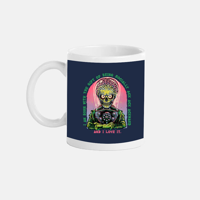 Socially Ack Ack Ackward-None-Mug-Drinkware-glitchygorilla