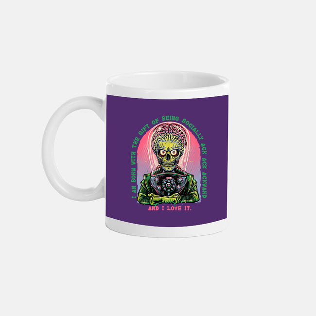 Socially Ack Ack Ackward-None-Mug-Drinkware-glitchygorilla