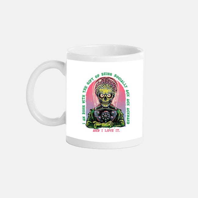 Socially Ack Ack Ackward-None-Mug-Drinkware-glitchygorilla