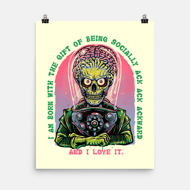 Socially Ack Ack Ackward-None-Matte-Poster-glitchygorilla
