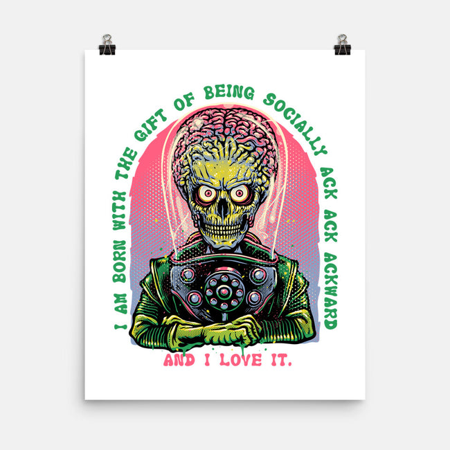 Socially Ack Ack Ackward-None-Matte-Poster-glitchygorilla