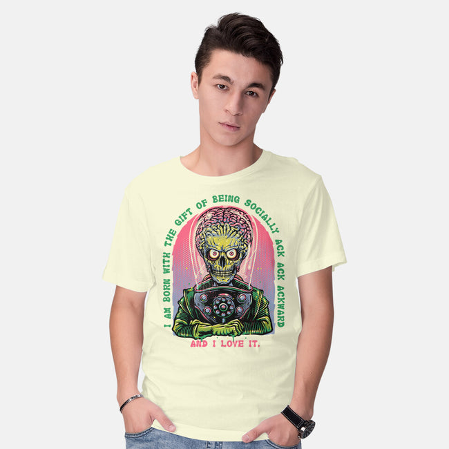 Socially Ack Ack Ackward-Mens-Basic-Tee-glitchygorilla