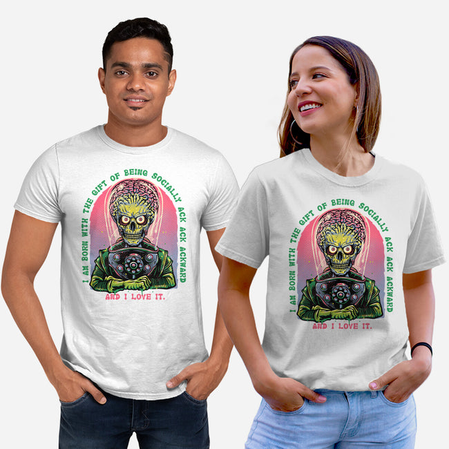 Socially Ack Ack Ackward-Unisex-Basic-Tee-glitchygorilla