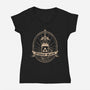 Hyrule Black-Womens-V-Neck-Tee-Getsousa!