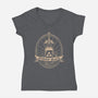 Hyrule Black-Womens-V-Neck-Tee-Getsousa!