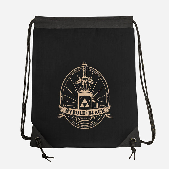 Hyrule Black-None-Drawstring-Bag-Getsousa!