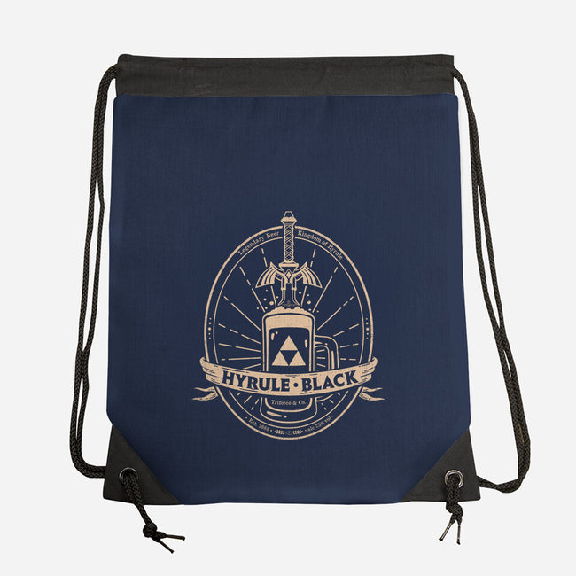 Hyrule Black-None-Drawstring-Bag-Getsousa!