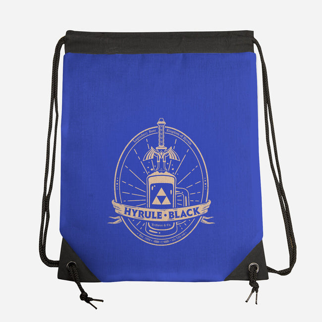 Hyrule Black-None-Drawstring-Bag-Getsousa!
