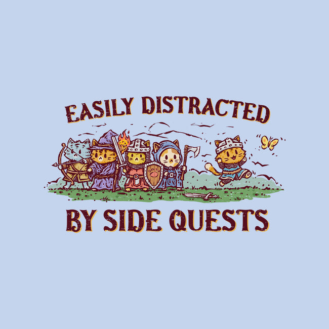 Easily Distracted By Side Quests-Womens-Basic-Tee-kg07