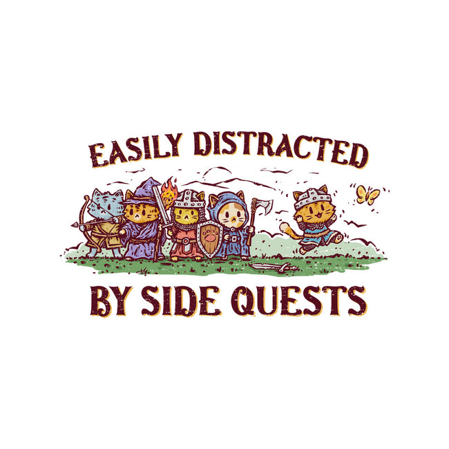 Easily Distracted By Side Quests-Youth-Crew Neck-Sweatshirt-kg07