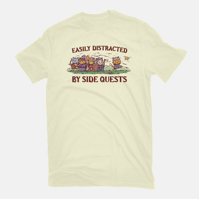 Easily Distracted By Side Quests-Mens-Premium-Tee-kg07