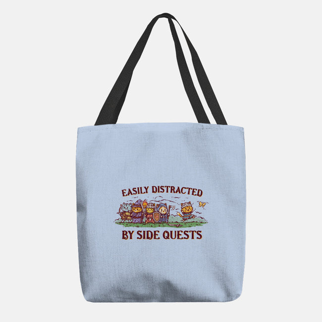 Easily Distracted By Side Quests-None-Basic Tote-Bag-kg07
