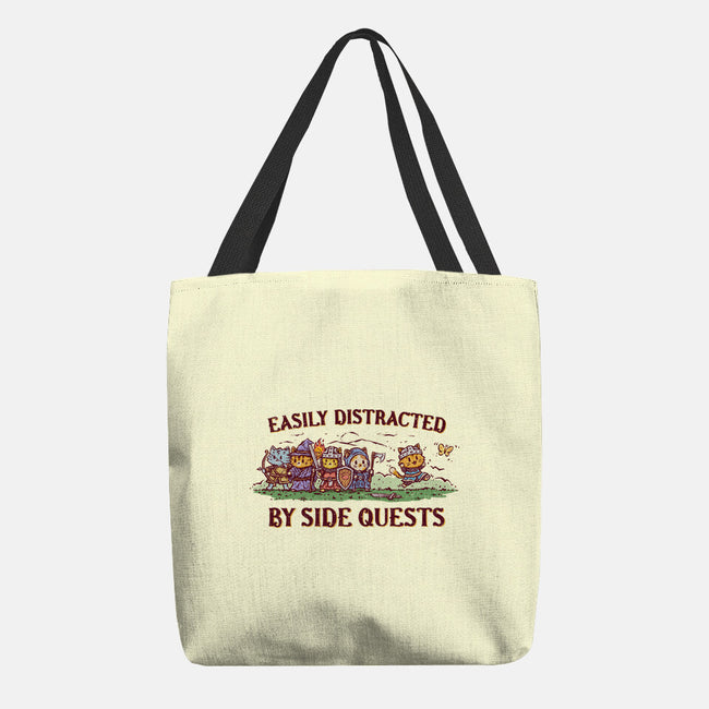 Easily Distracted By Side Quests-None-Basic Tote-Bag-kg07