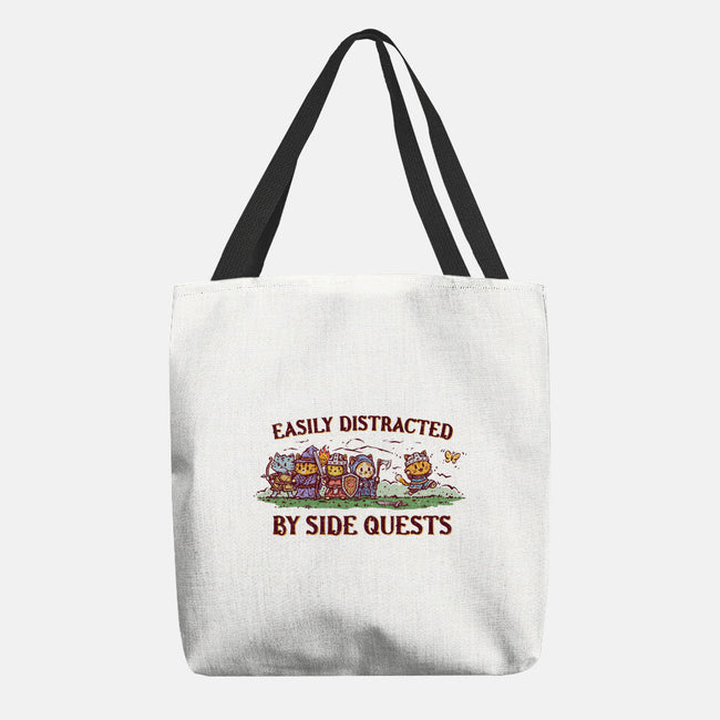 Easily Distracted By Side Quests-None-Basic Tote-Bag-kg07