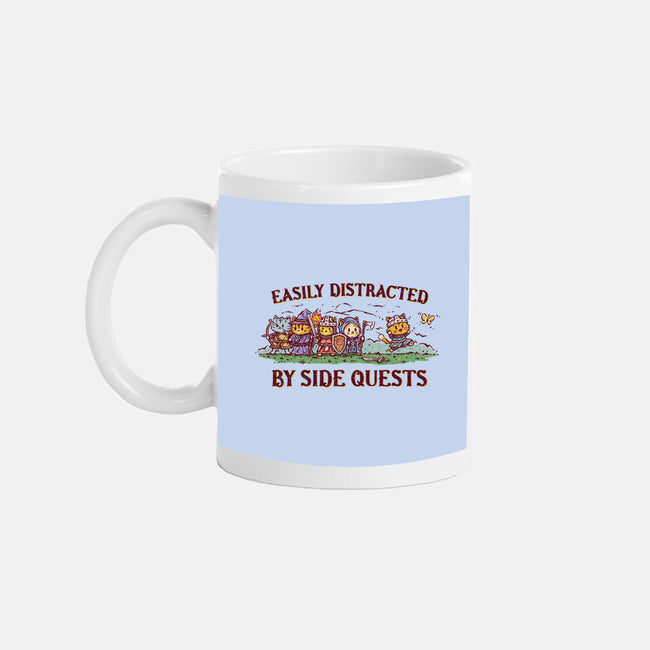Easily Distracted By Side Quests-None-Mug-Drinkware-kg07