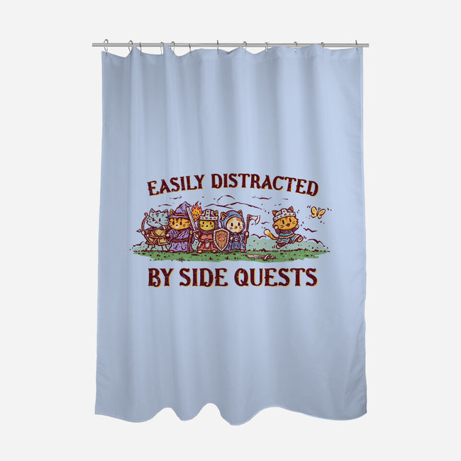 Easily Distracted By Side Quests-None-Polyester-Shower Curtain-kg07