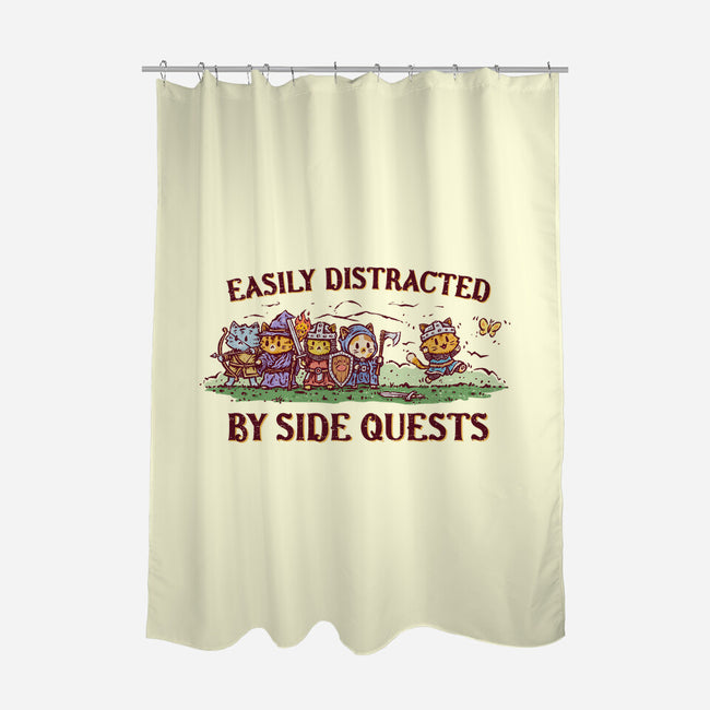 Easily Distracted By Side Quests-None-Polyester-Shower Curtain-kg07