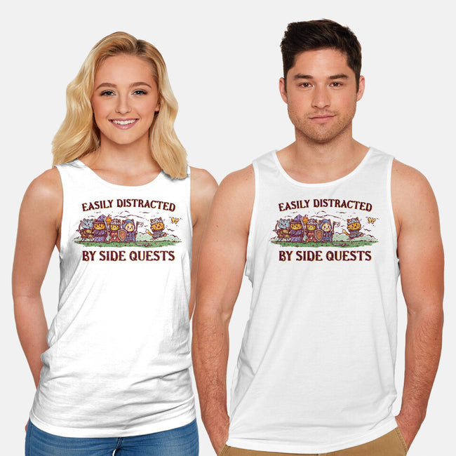 Easily Distracted By Side Quests-Unisex-Basic-Tank-kg07
