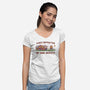 Easily Distracted By Side Quests-Womens-V-Neck-Tee-kg07