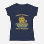 Hoarding Resources-Womens-V-Neck-Tee-kg07