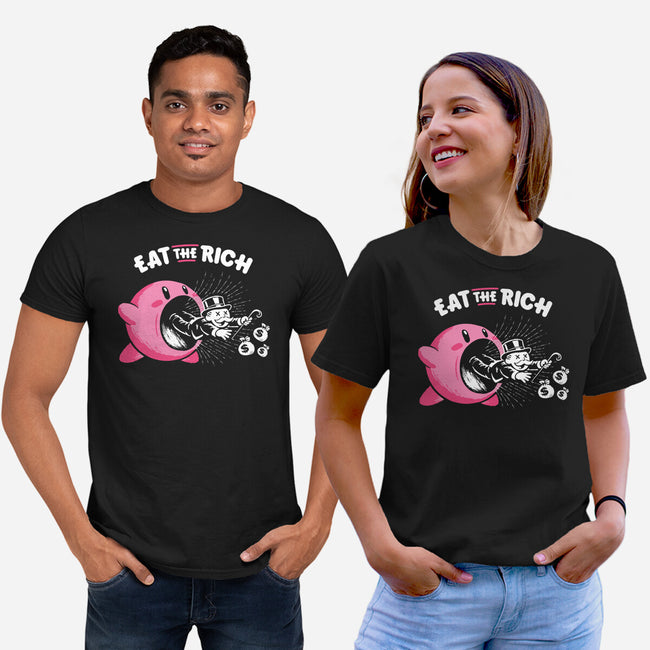 Eat The Rich-Unisex-Basic-Tee-rocketman_art