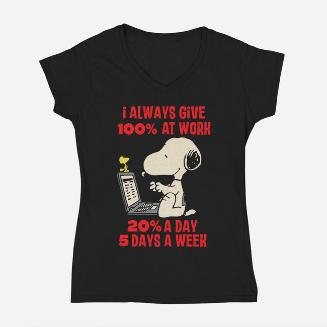 Five Times A Week-Womens-V-Neck-Tee-turborat14