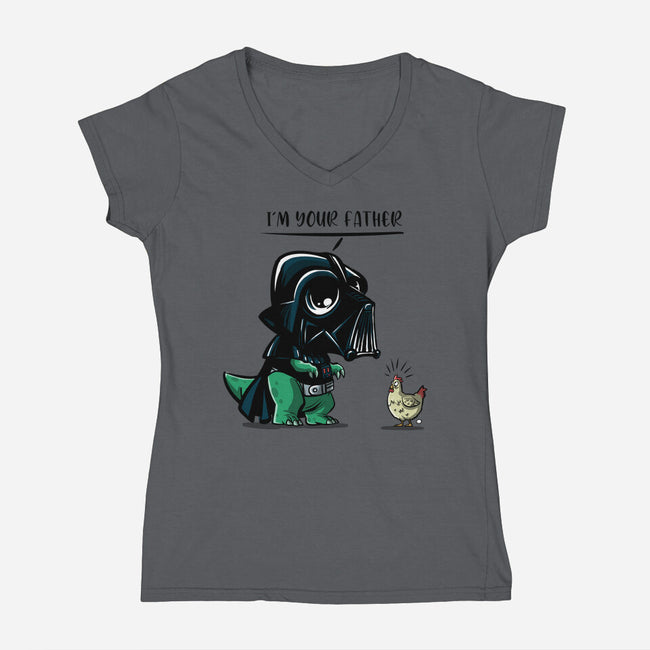 Father Dark Side-Womens-V-Neck-Tee-zascanauta