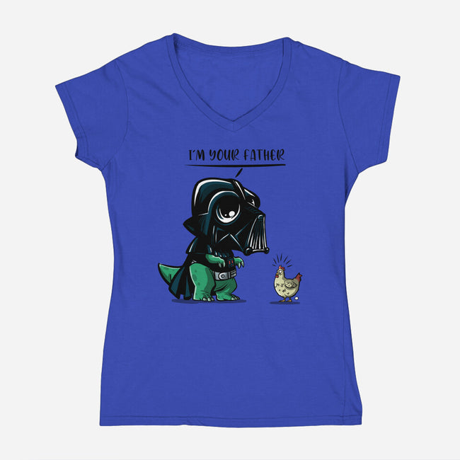 Father Dark Side-Womens-V-Neck-Tee-zascanauta