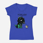 Father Dark Side-Womens-V-Neck-Tee-zascanauta
