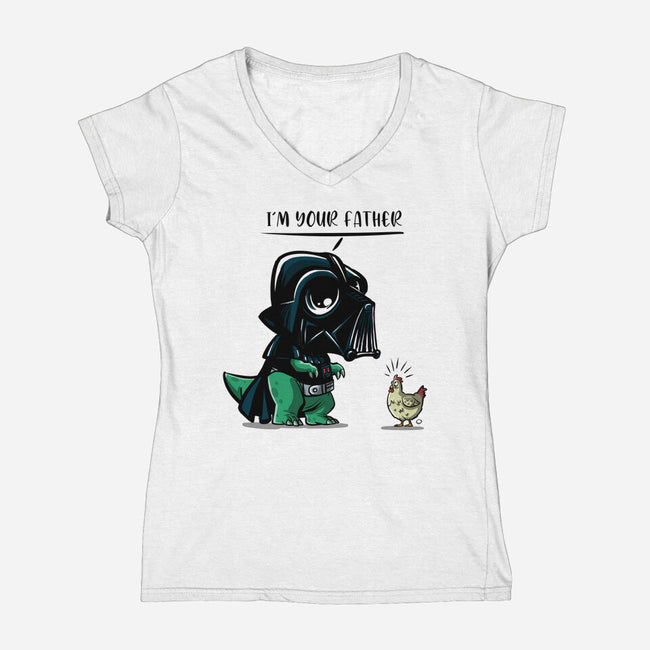 Father Dark Side-Womens-V-Neck-Tee-zascanauta