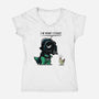 Father Dark Side-Womens-V-Neck-Tee-zascanauta