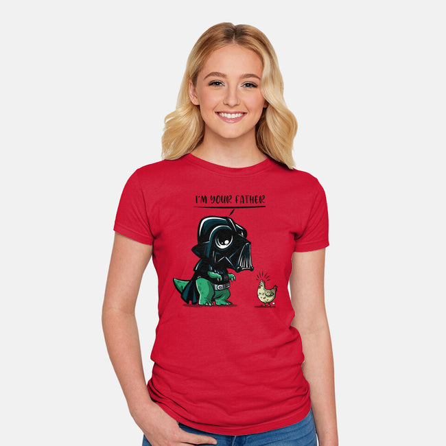Father Dark Side-Womens-Fitted-Tee-zascanauta