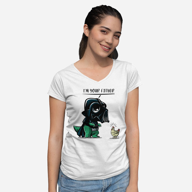 Father Dark Side-Womens-V-Neck-Tee-zascanauta