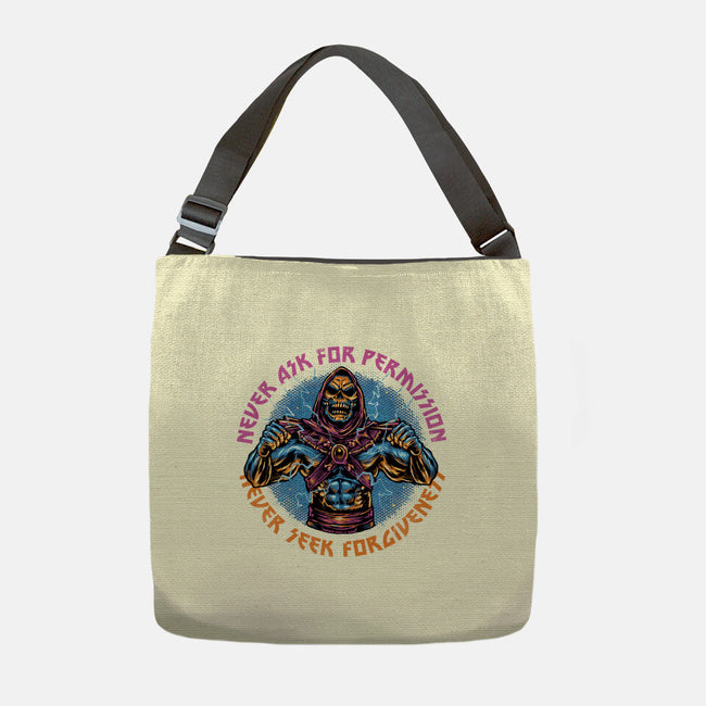 Skeletons Never Ask Permission-None-Adjustable Tote-Bag-glitchygorilla