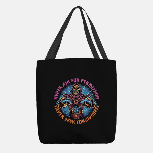 Skeletons Never Ask Permission-None-Basic Tote-Bag-glitchygorilla