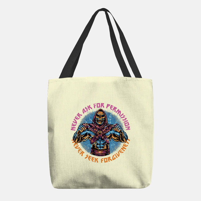 Skeletons Never Ask Permission-None-Basic Tote-Bag-glitchygorilla